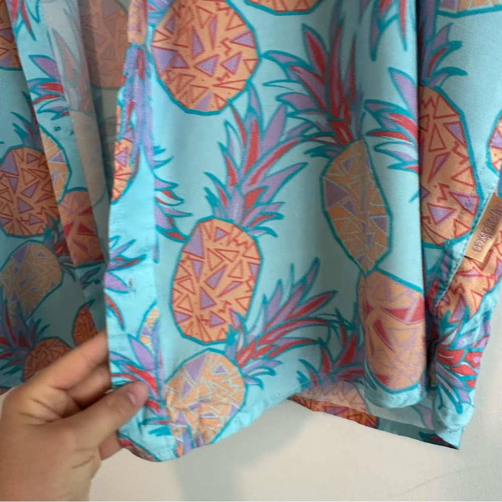 Tipsy Elves | Pineapple Soft Button Down Hawaiian… - image 5